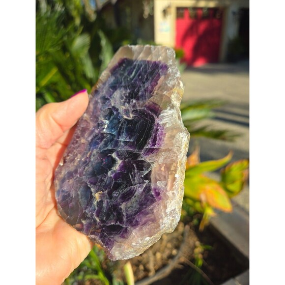 Rainbow Fluorite Crystal Natural Stone Slab - Picture 11 of 12